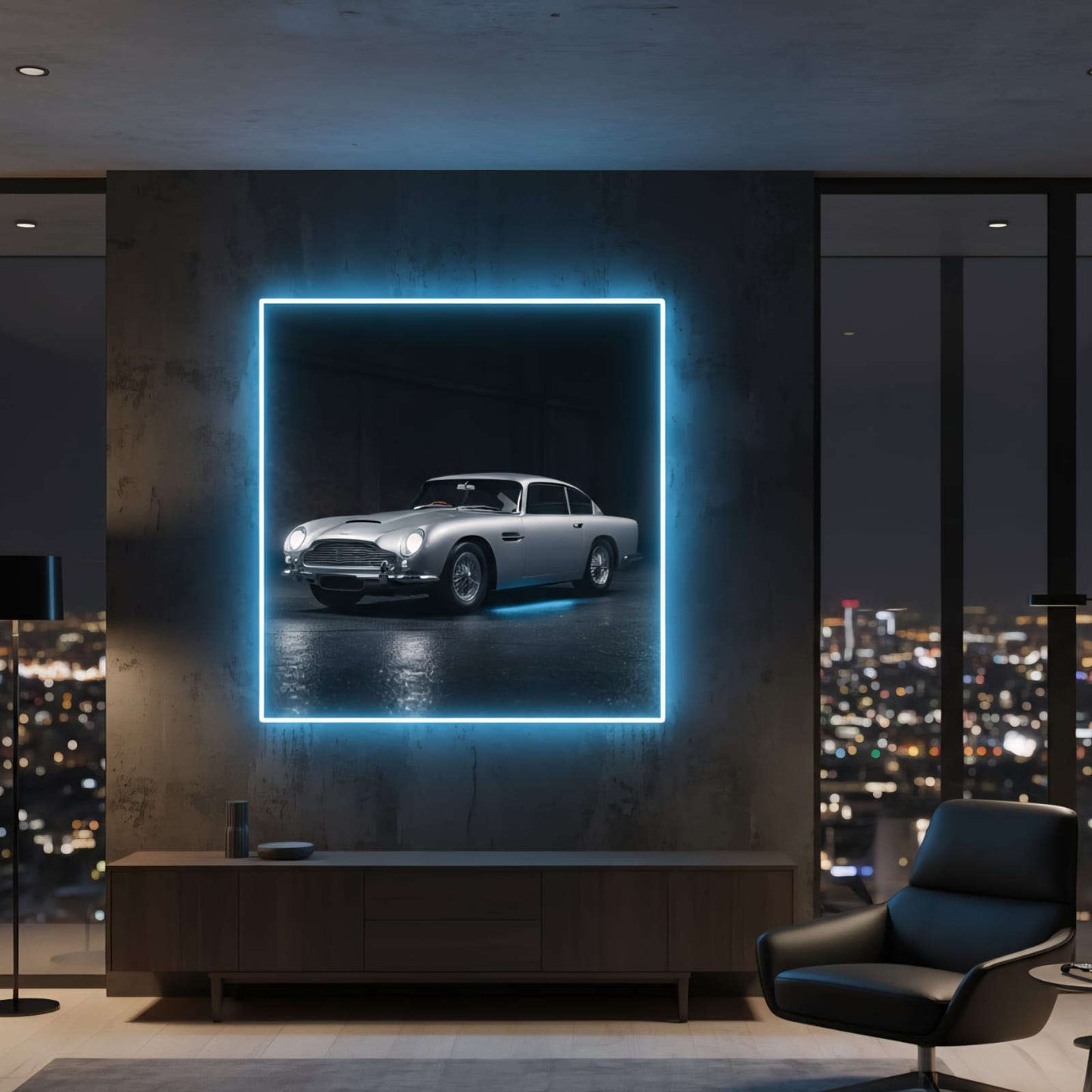 Aston Martin Poster Neon Sign 🏎️✨ Neonsignsindia