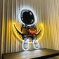 Astronaut Burger Neon Sign – Space-Themed LED Acrylic Wall Art Neonsignsindia