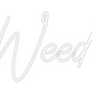 Customised Neon Sign Weed