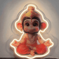 Bal Hanuman LED Neon Wall Art – Divine Glow for Pooja & God Room Neonsignsindia