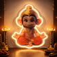 Bal Hanuman LED Neon Wall Art – Divine Glow for Pooja & God Room Neonsignsindia