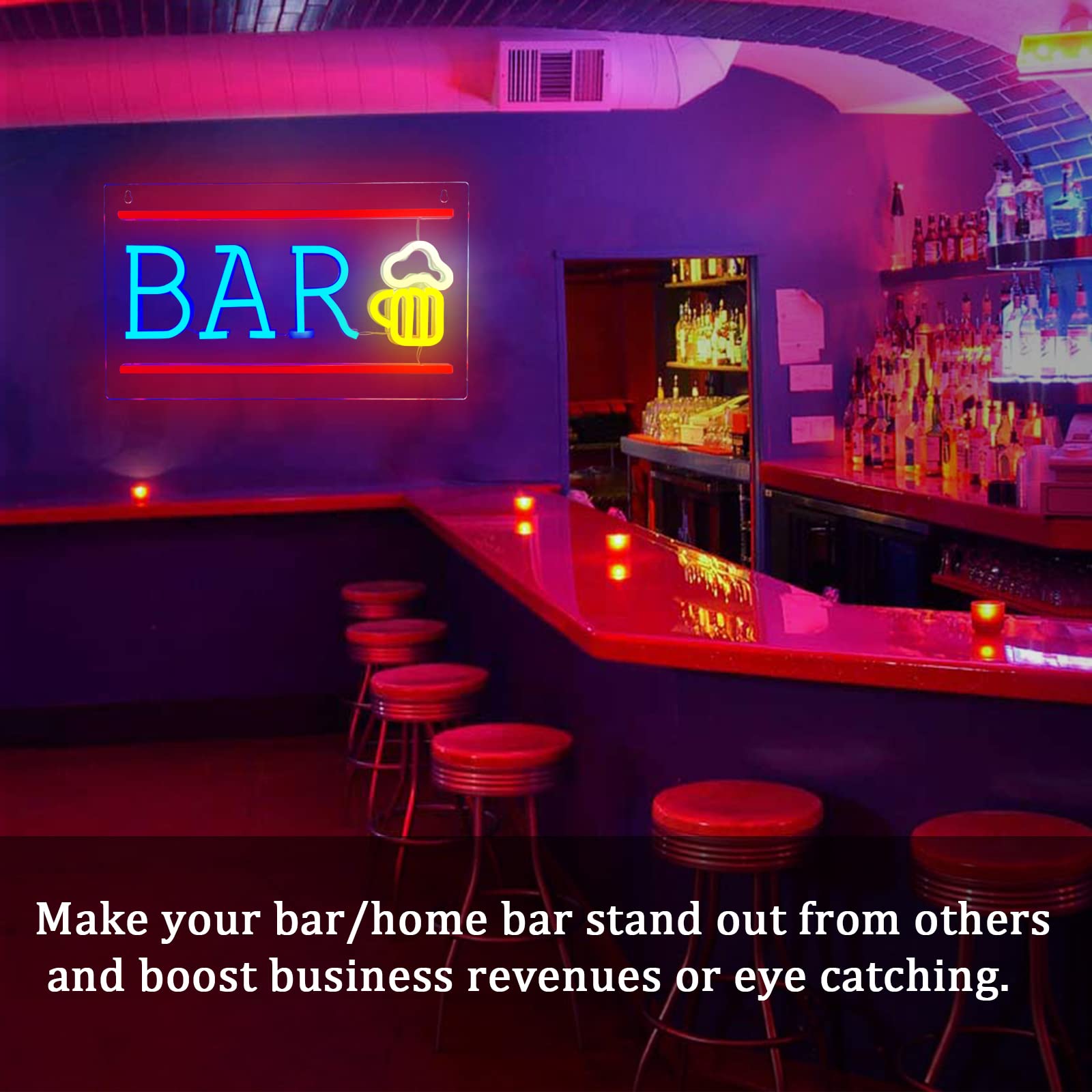 Bar Neon Sign (10x17 inches) Neonsignsindia
