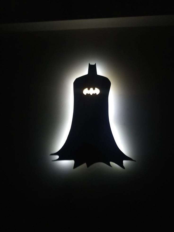 Batman AcrylicBacklit LED – Dark Knight Night Light for Gaming Room & Bedroom - LED Neon Sign