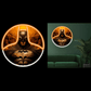Batman Dark Knight Neon Wall Art – Golden Superhero LED Circle Light | Neon Signs India — Image 2
