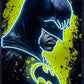 Batman LED Neon Wall Art – Superhero UV Print with Cool White Neon for Gaming Room & Home Decor Neonsignsindia