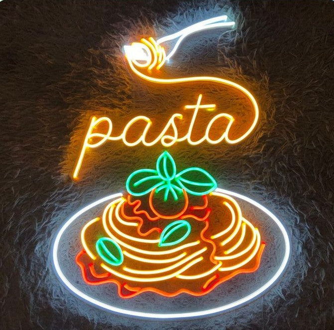 Pasta Neon Wall Light – Italian Kitchen Glow