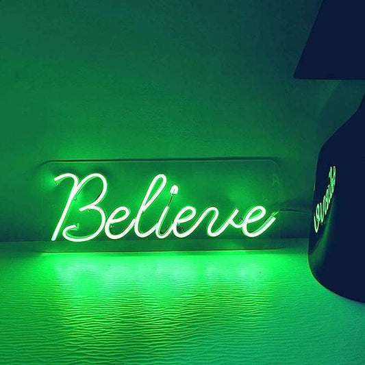 Believe (8x18 inches) Neon Sign/Lights Neonsignsindia