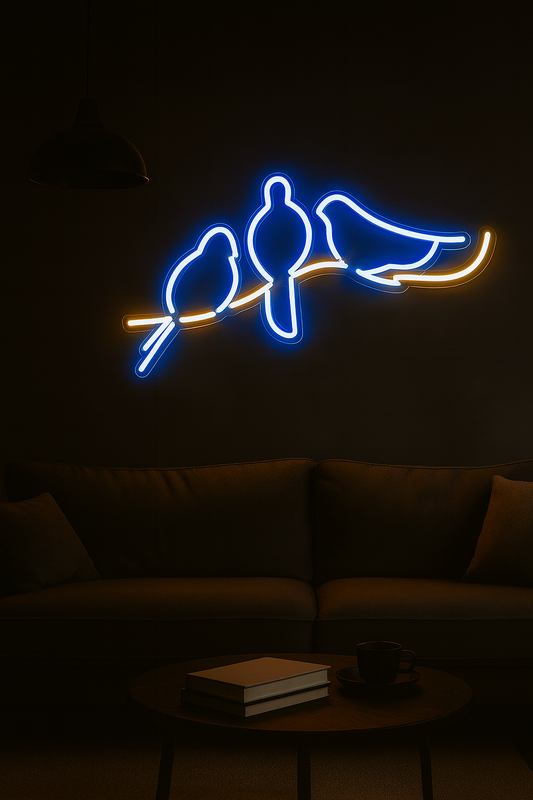Birds Neon Sign (8x18 inches) Neonsignsindia