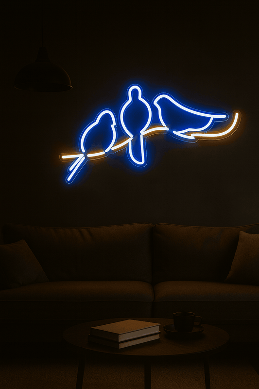 Birds Neon Sign (8x18 inches) Neonsignsindia
