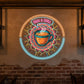 Chai & Chill UV print Neon Sign 18x18 inches Neonsignsindia