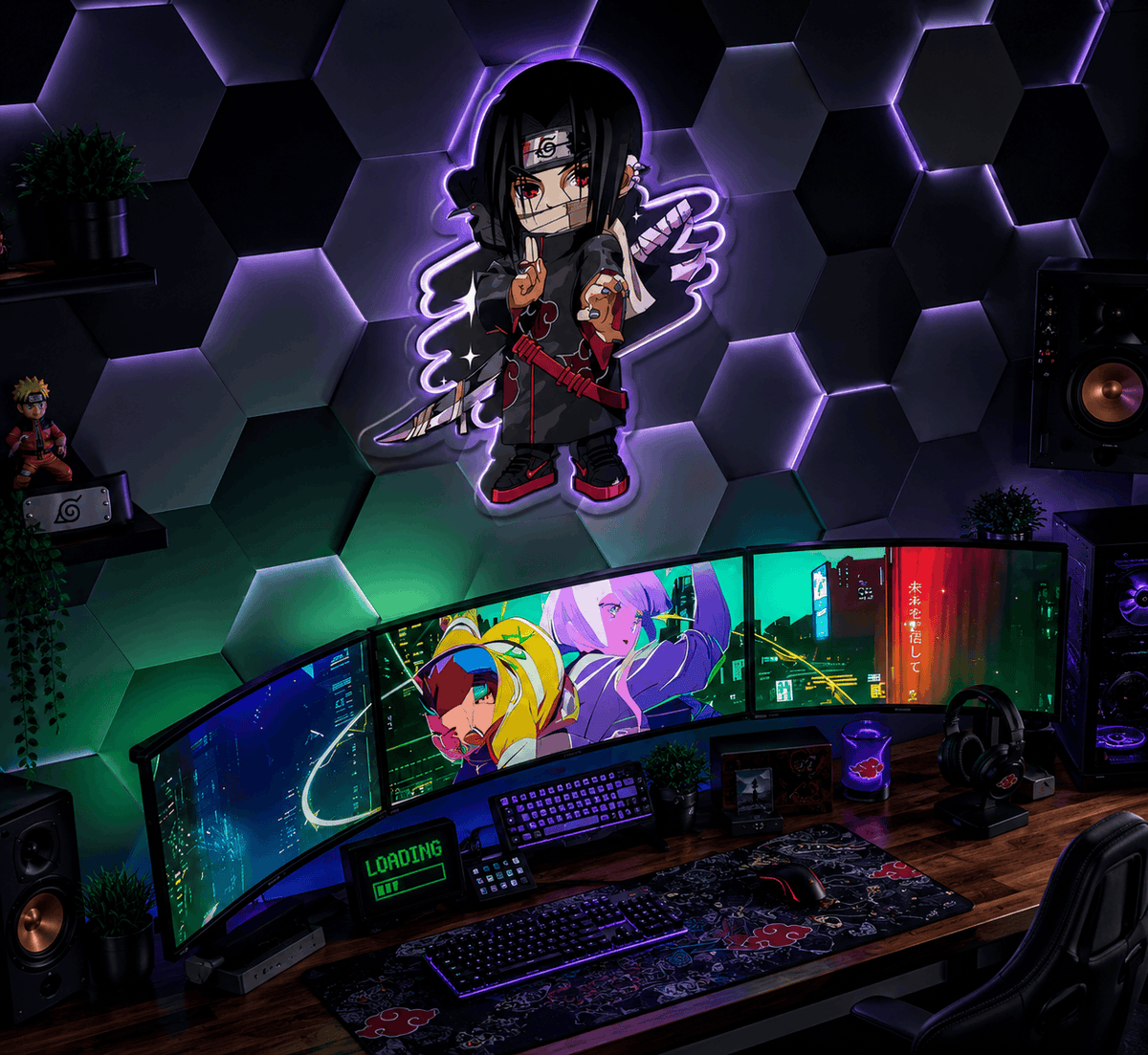 Chibi Itachi Uchiha Neon Sign Neonsignsindia
