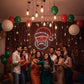Christmas Hipster Santa Neon Sign decor (18*18 inches) Neonsignsindia