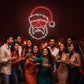 Christmas Hipster Santa Neon Sign decor (18*18 inches) Neonsignsindia