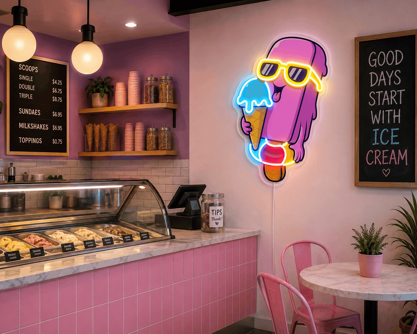 Cool Popsicle Neon Sign Neonsignsindia