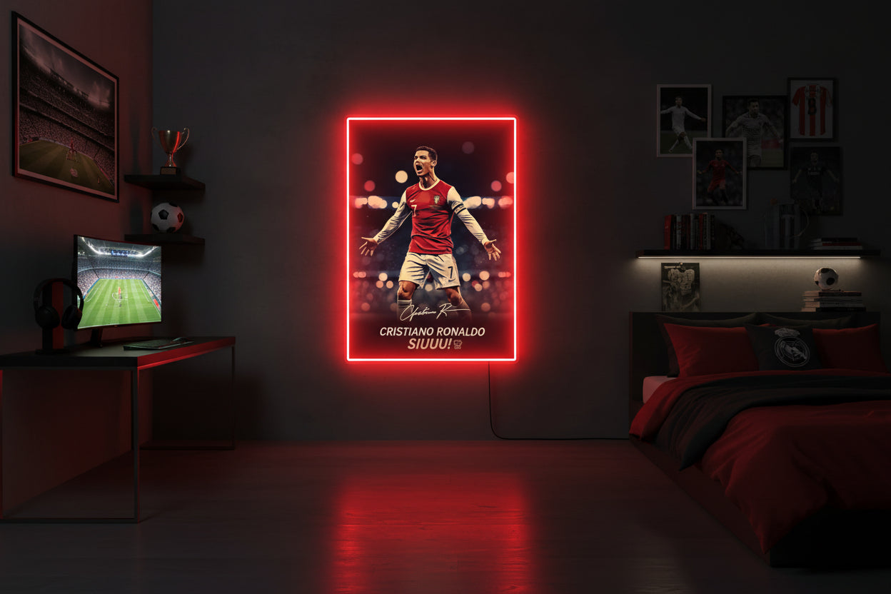 “Cristiano Ronaldo CR7 Neon Sign” Neonsignsindia