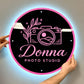 Custom Round LED Acrylic Sign – illuminated logo sign
