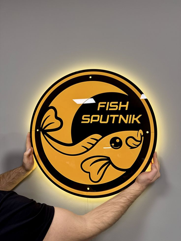 Custom Round LED Acrylic Sign – illuminated logo sign