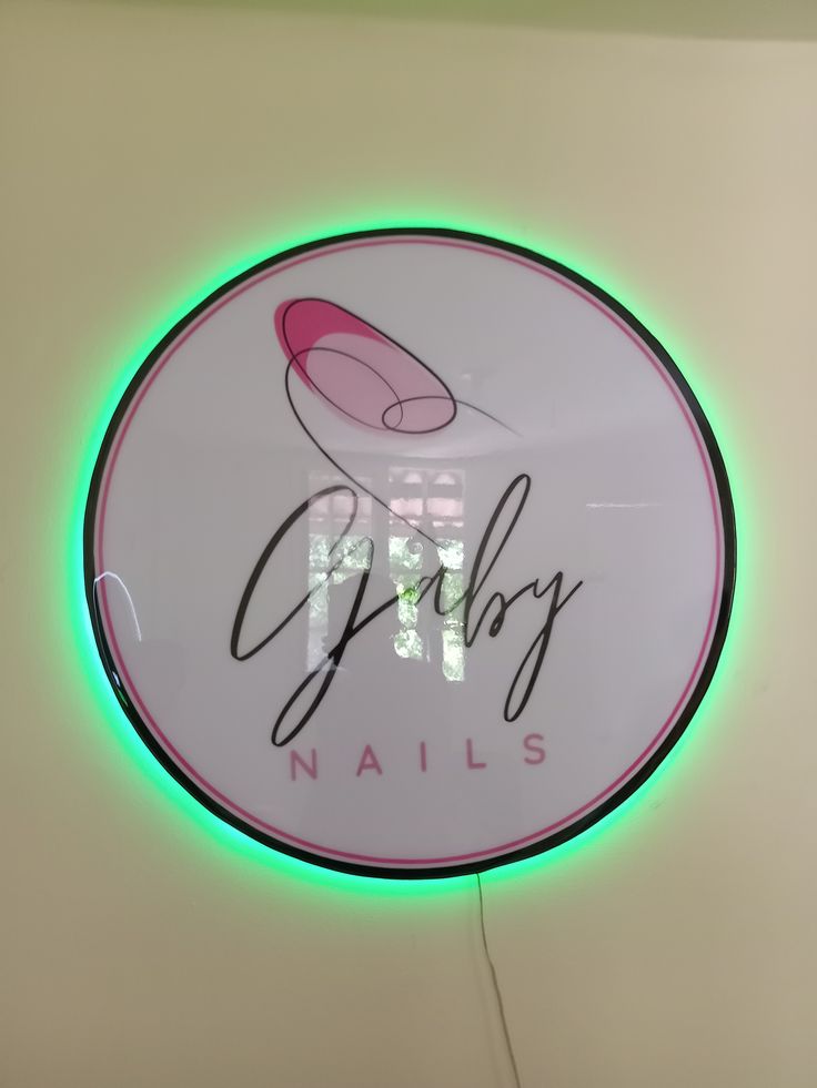 Custom Round LED Acrylic Sign – illuminated logo sign
