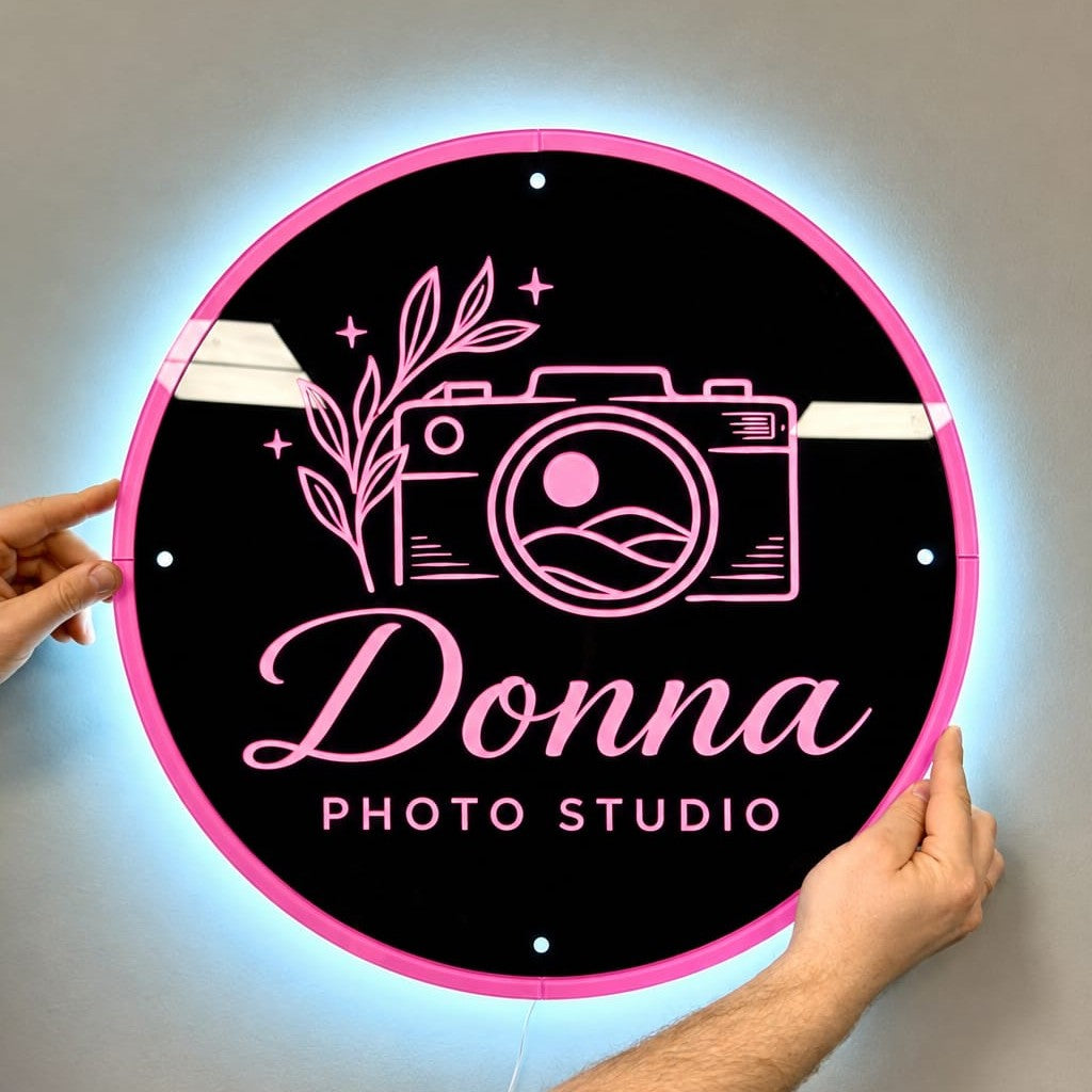 Custom Round LED Acrylic Logo Sign