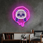 Cute Panda Donut  UV Print Neon Sign –  Dessert LED Wall Art | Neon Signs India — Image 1
