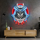 Cyber Samurai Neon Sign – Futuristic LED Warrior Wall Art Game Room Neonsignsindia
