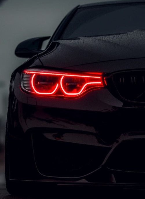 Shadow Beast BMW – Red Neon Wall Decor for Bedroom & Gaming Room neon car wall art