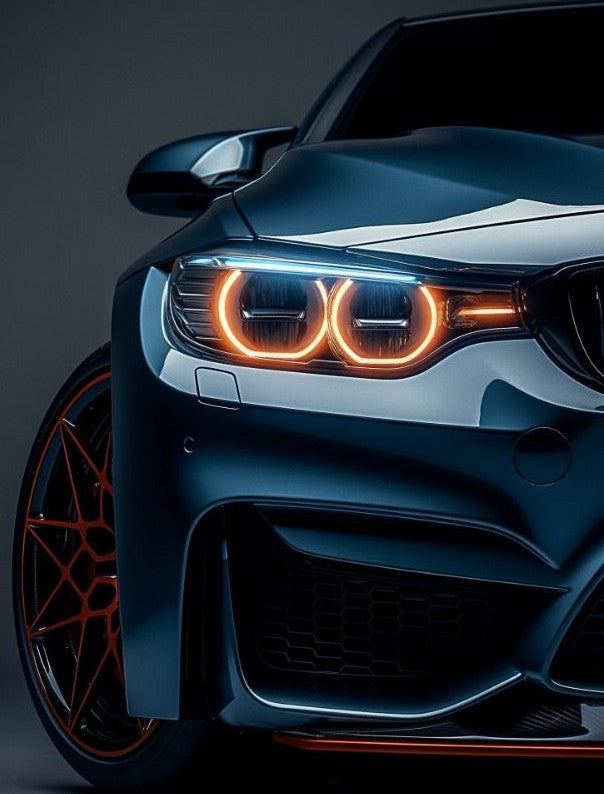 Inferno Halo BMW – Premium Neon Car Wall Art