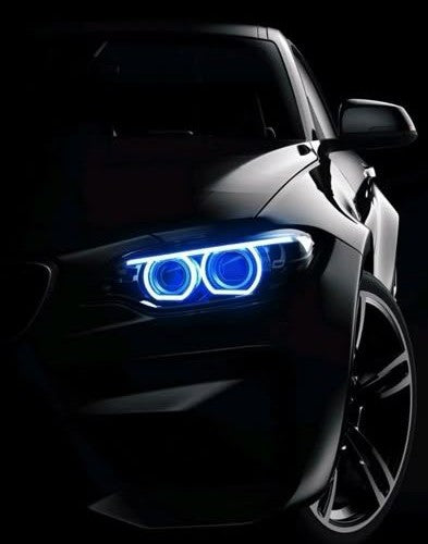 Stealth Mode BMW – Luxury Neon Wall Decor