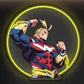 Anime Hero Neon Wall Art – Power Glow LED Wall Décor Game Room