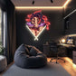Demon Warrior Anime Neon Wall Art – Plexiglass LED Neon Sign for Game Room & Bedroom Decor | Neon Signs India — Image 1