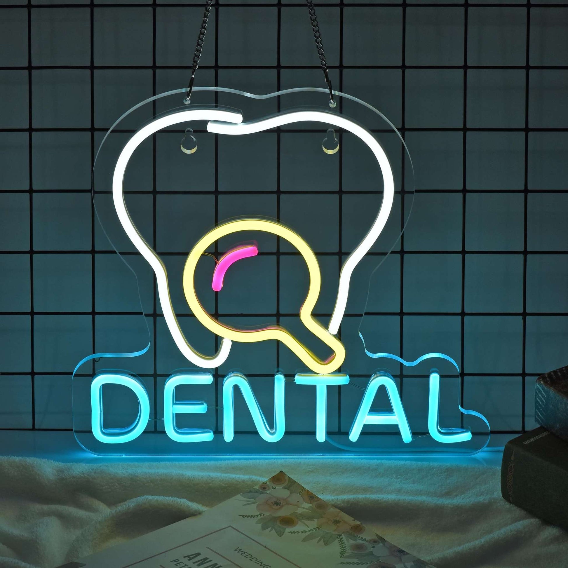 Dental Neon Sign Tooth 13" x 12.6" | Neon Signs India — Image 3