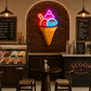 Double Scoop Ice Cream Neon Sign Neonsignsindia