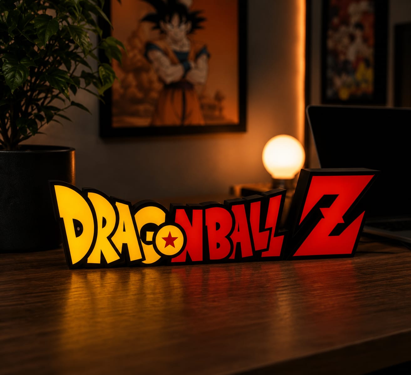 Dragon Ball Z LED Neon Desk Lamp – Anime Gaming Night Light