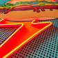 The Flash Burger Pop Art LED Wall Art | Modern Fast Food Icon with Neon-Effect Glow