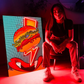 The Flash Burger Pop Art LED Wall Art | Modern Fast Food Icon with Neon-Effect Glow