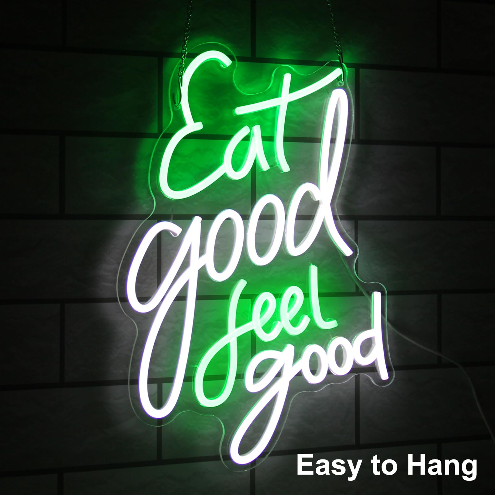 Eat Good Feel Good Neon Sign (17x14 Inchs) Neonsignsindia