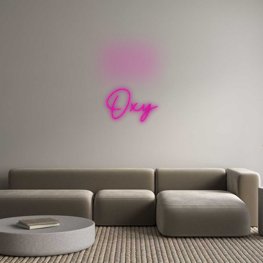 Customised Neon Sign Oxy