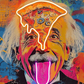 Einstein Pizza Pop Art LED Wall Art | Genius Meets Indulgence Neon Print Neonsignsindia