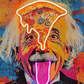 Einstein Pizza Pop Art LED Wall Art | Genius Meets Indulgence Neon Print Neonsignsindia