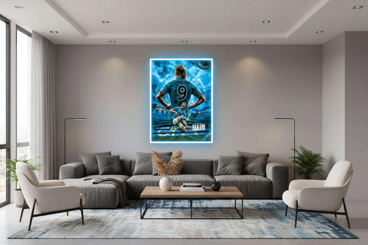 “Erling Haaland The Terminator Neon Sign” Neonsignsindia