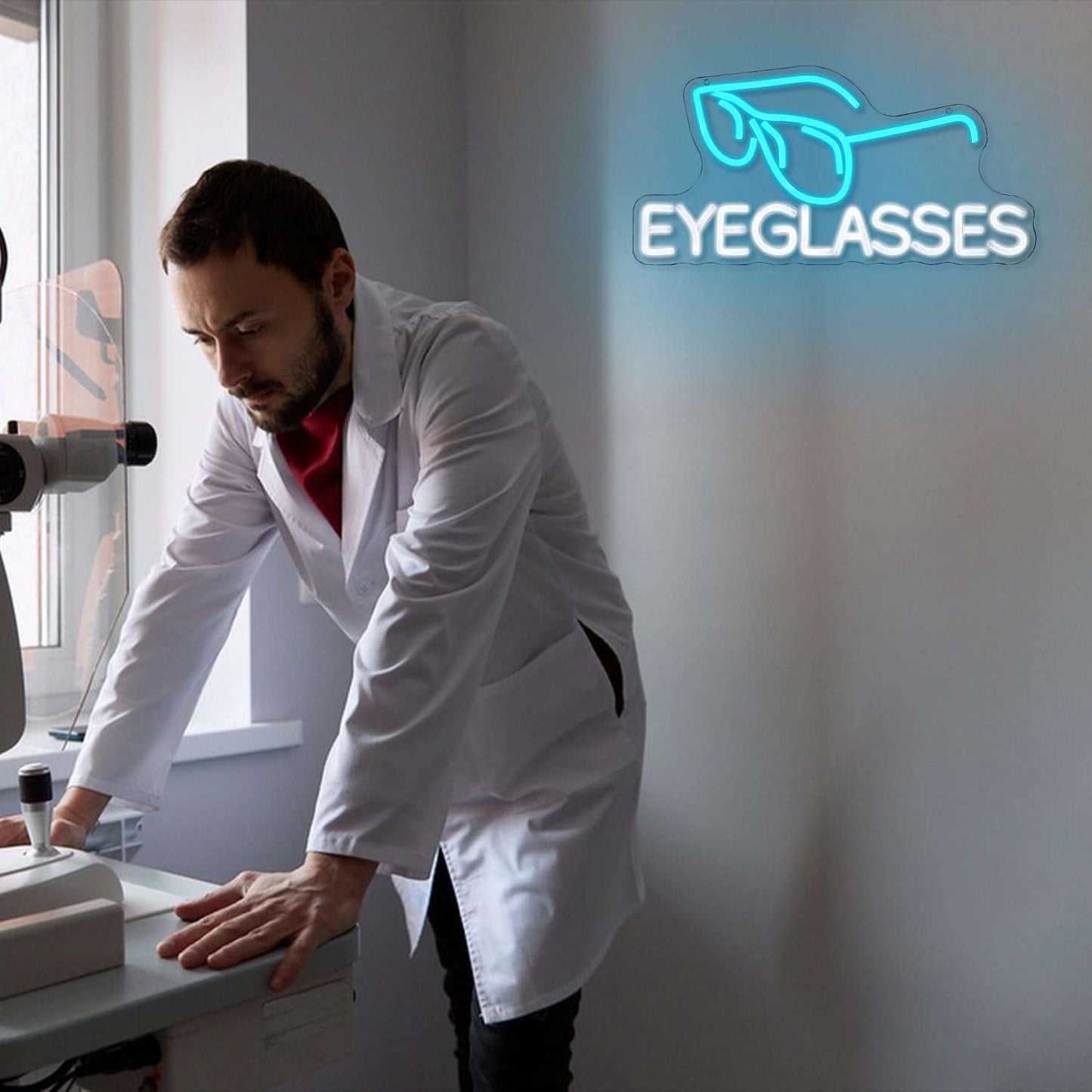 Eyeglasses Neon Sign(16.9"*8.4") Neonsignsindia