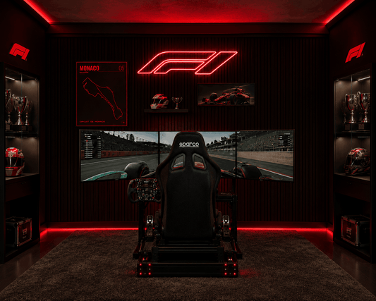 F1 LED Wall Art Game Room - Neonsignsindia