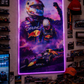 Max Verstappen Neon Aura Frame - 18 x 30 Inch - LED Neon Sign