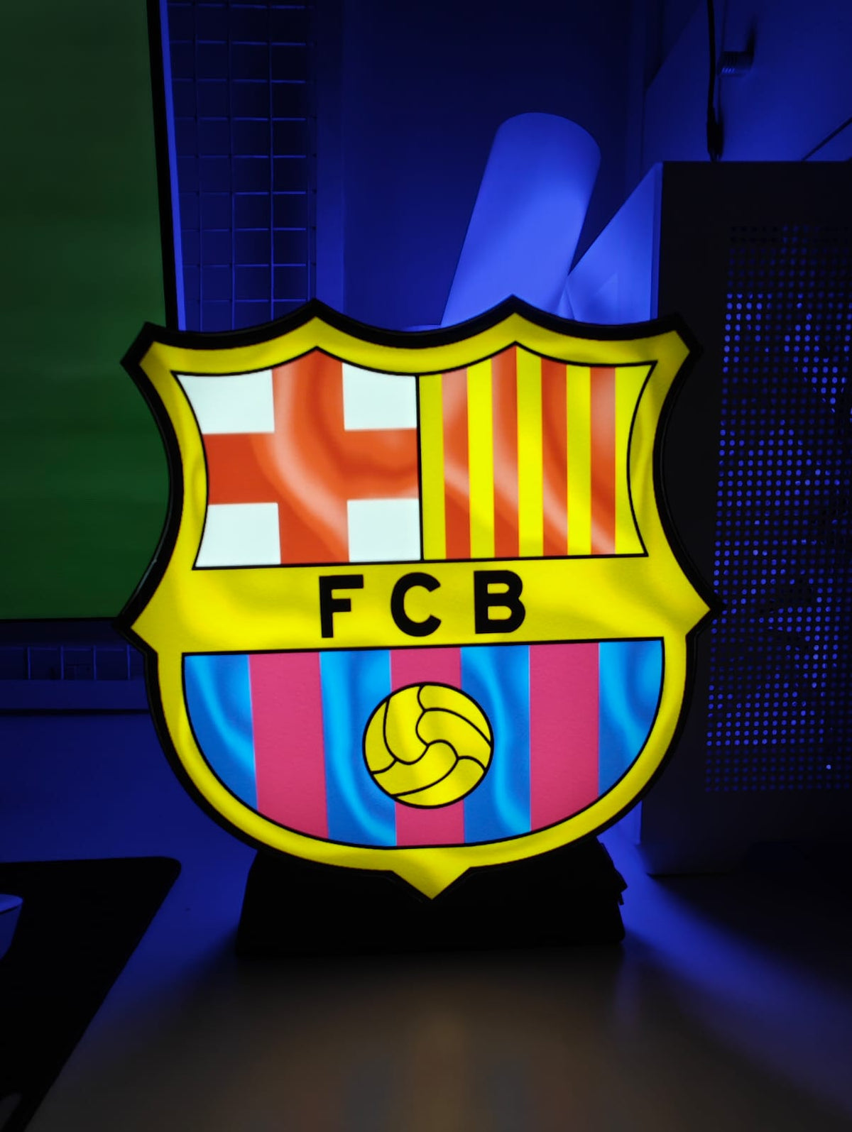 FCB Barcelona Football Club Desk Lamp – Iconic LED Fan Edition Light - LED Neon Sign