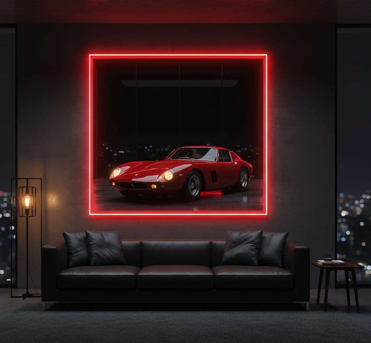 Ferrari Poster Neon Sign 🏎️💨 Neonsignsindia