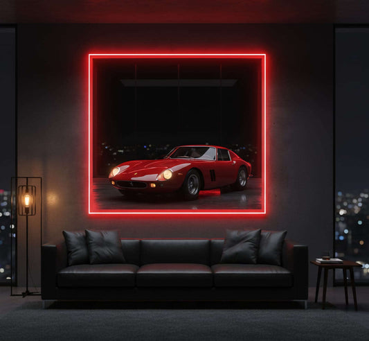 Ferrari Poster Neon Sign 🏎️💨 Neonsignsindia
