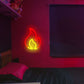 Flame Neon Sign (8x10 inches) Neonsignsindia