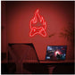 Flaming Controller – Red Gaming Neon Wall Sign Game Room | Neon Signs India — Image 1
