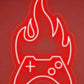Flaming Controller – Red Gaming Neon Wall Sign Game Room | Neon Signs India — Image 2
