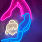 flex Glow Art – Multicolor Yoga Pose  fitness LED Neon Sign (2 *1.5 ft) Neonsignsindia